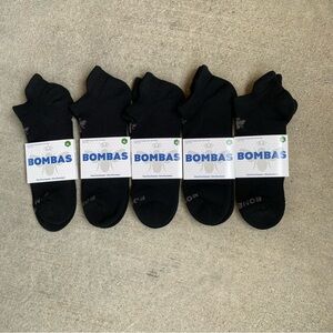 NWT Bombas 5pk Men’s Ankle Socks w/ Honeycomb Arch Support Black Size XL